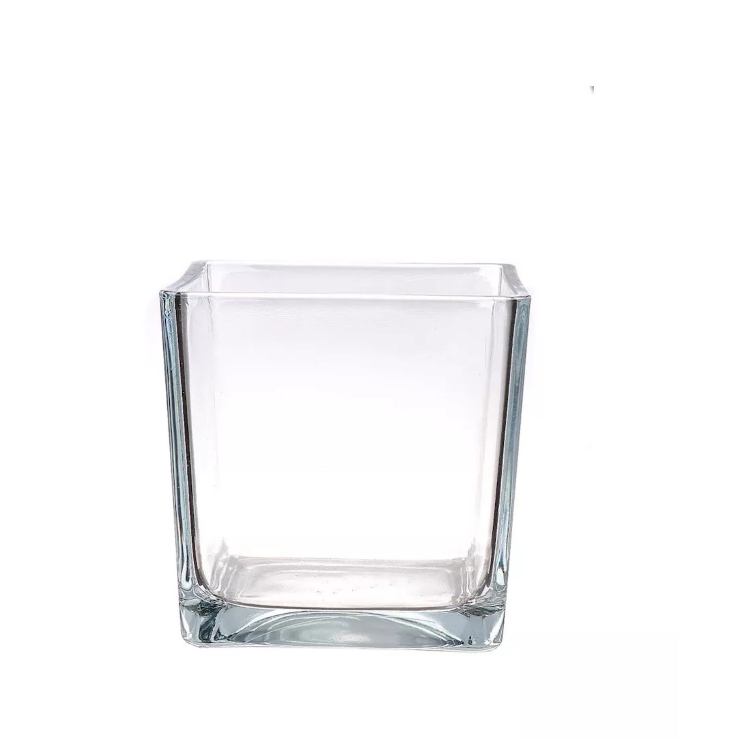 Dekoglas Vase BASIC CUBE Würfel konisch 18x18cm transparent Glas von DUIF