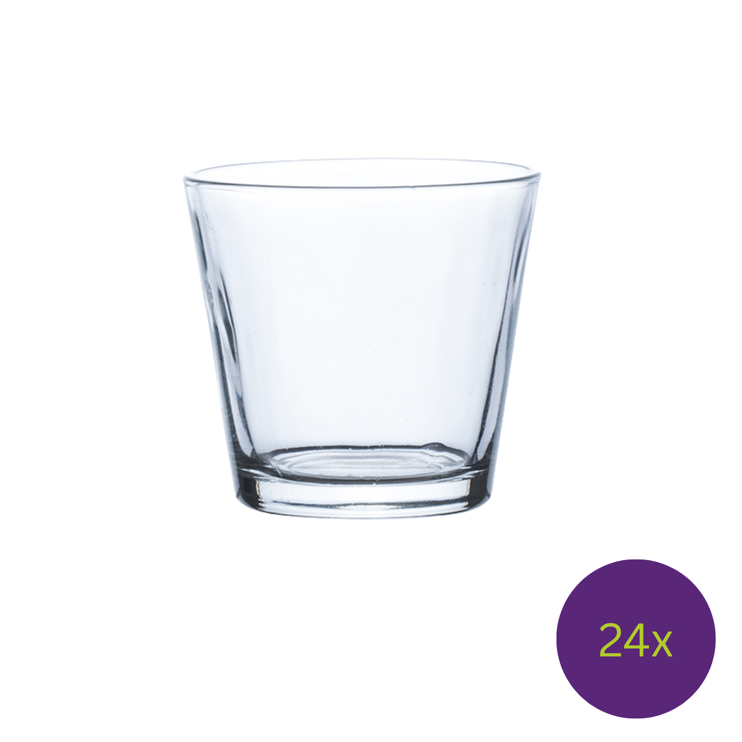 Teelichthalter Dekoglas CONI konisch rund H. 8cm D. 9cm transparent Sandra Rich