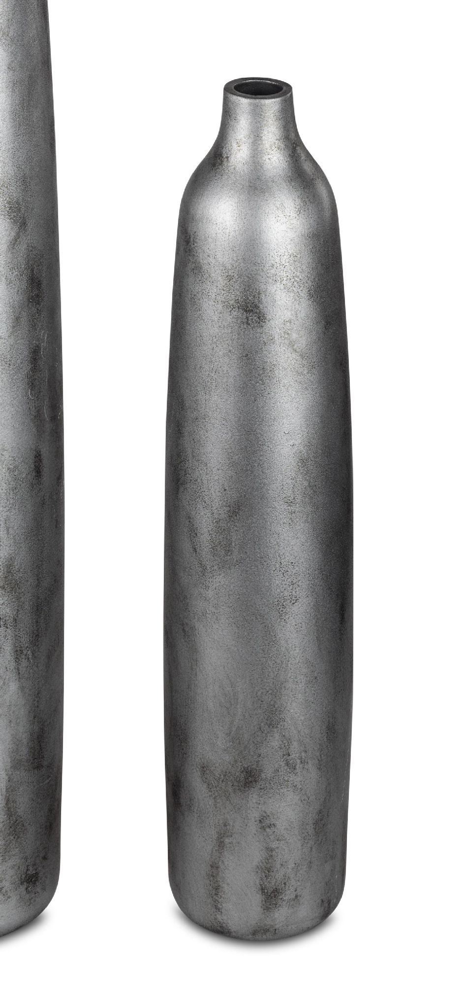 Bodenvase ANTIK SILBER Höhe 60cm matt silber Keramik von FORMANO