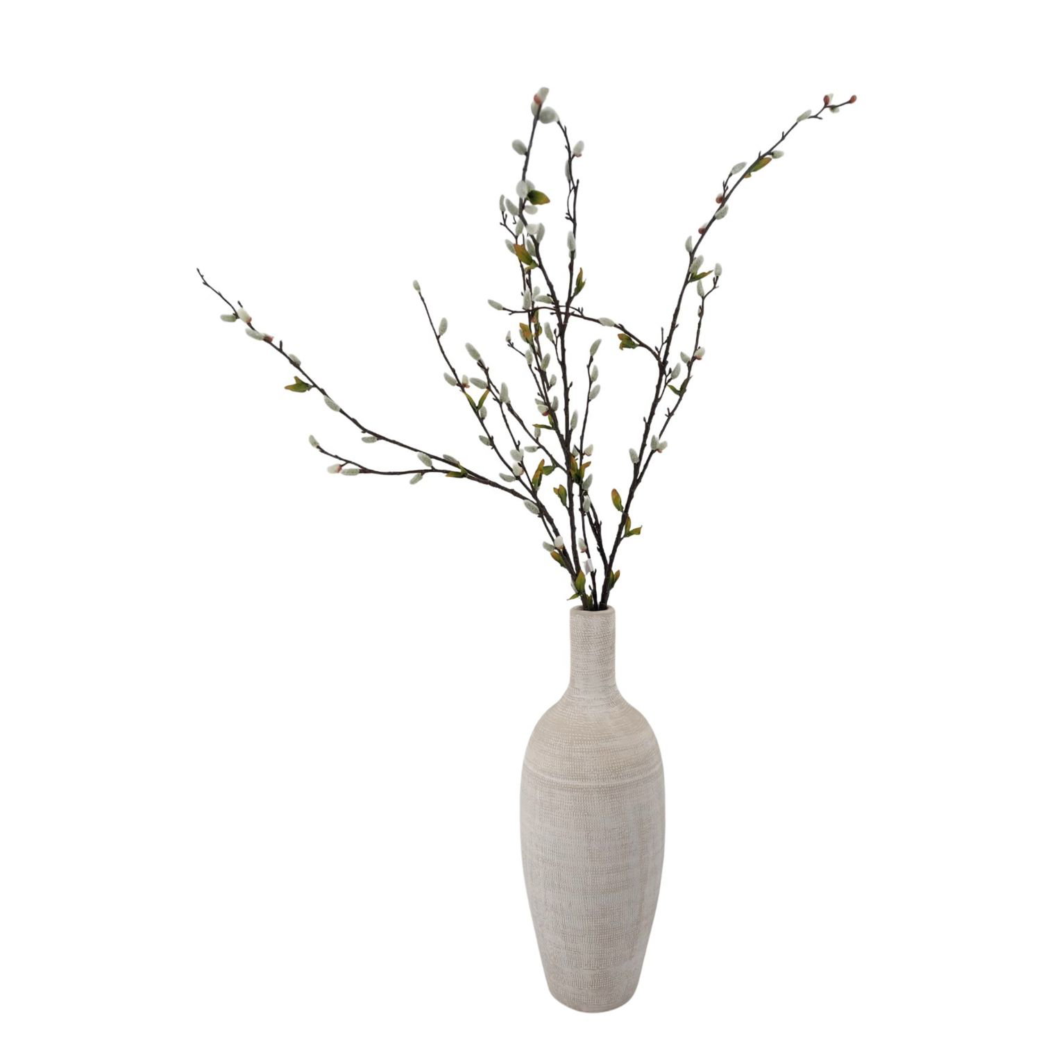 Bodenvase TOKIO 50cm - Flaschenform, creme grau, Keramik, Ø18cm CreaFlor Home | 50cm