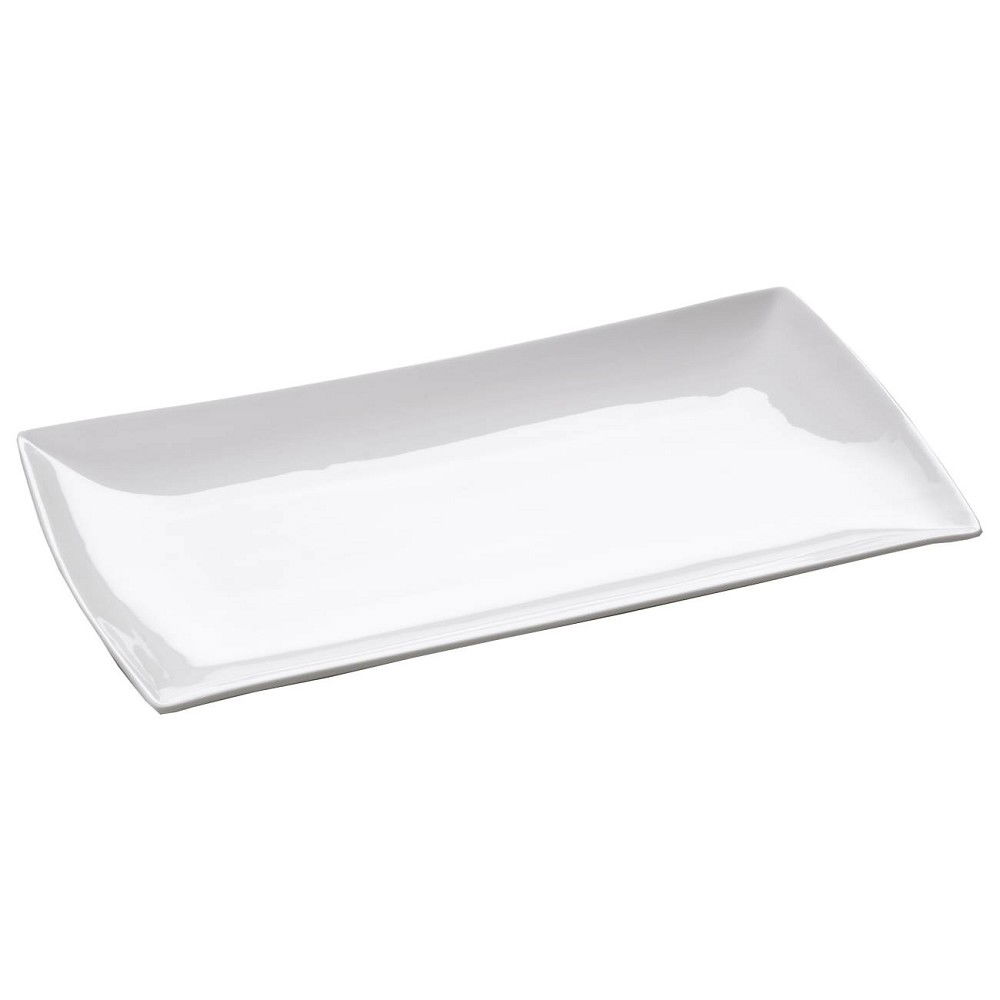 Servierplatte, Teller EAST MEETS WEST 30x17cm weiß Porzellan Maxwell & Williams, von MAXWELL& WILLIA