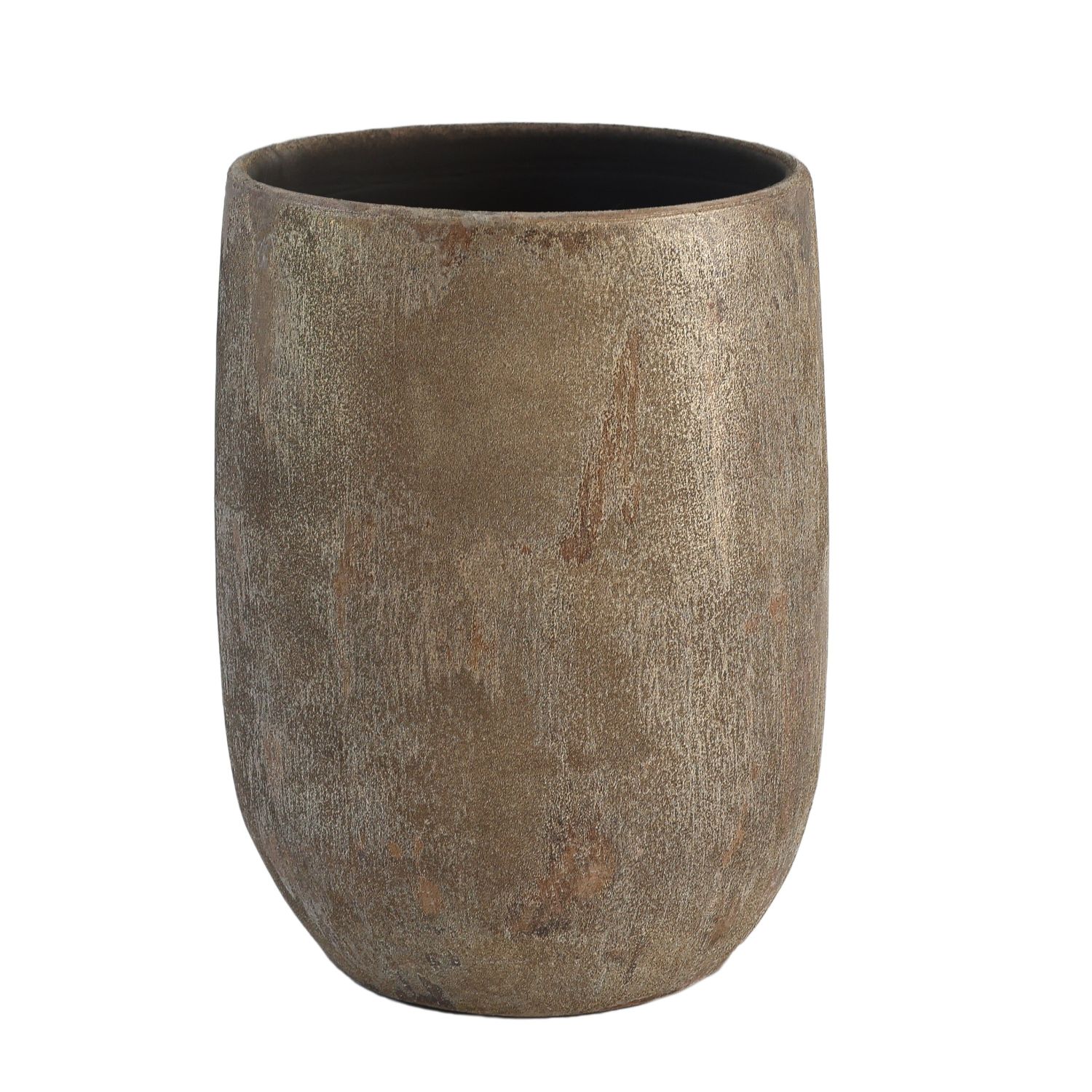 Bodenvase AVION 40cm - leicht konisch, beige braun, Keramik, Ø26cm CreaFlor Home | 40cm | beige braun