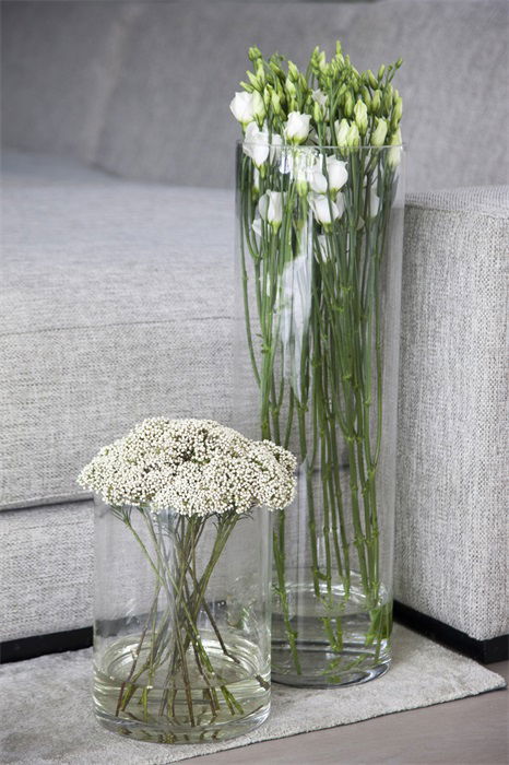 Bodenvase, Dekoglas ZYLINDER COLD CUT Höhe 60cm,Durchmesser 18,5cm transparent Glas Hakbijl, von HAK