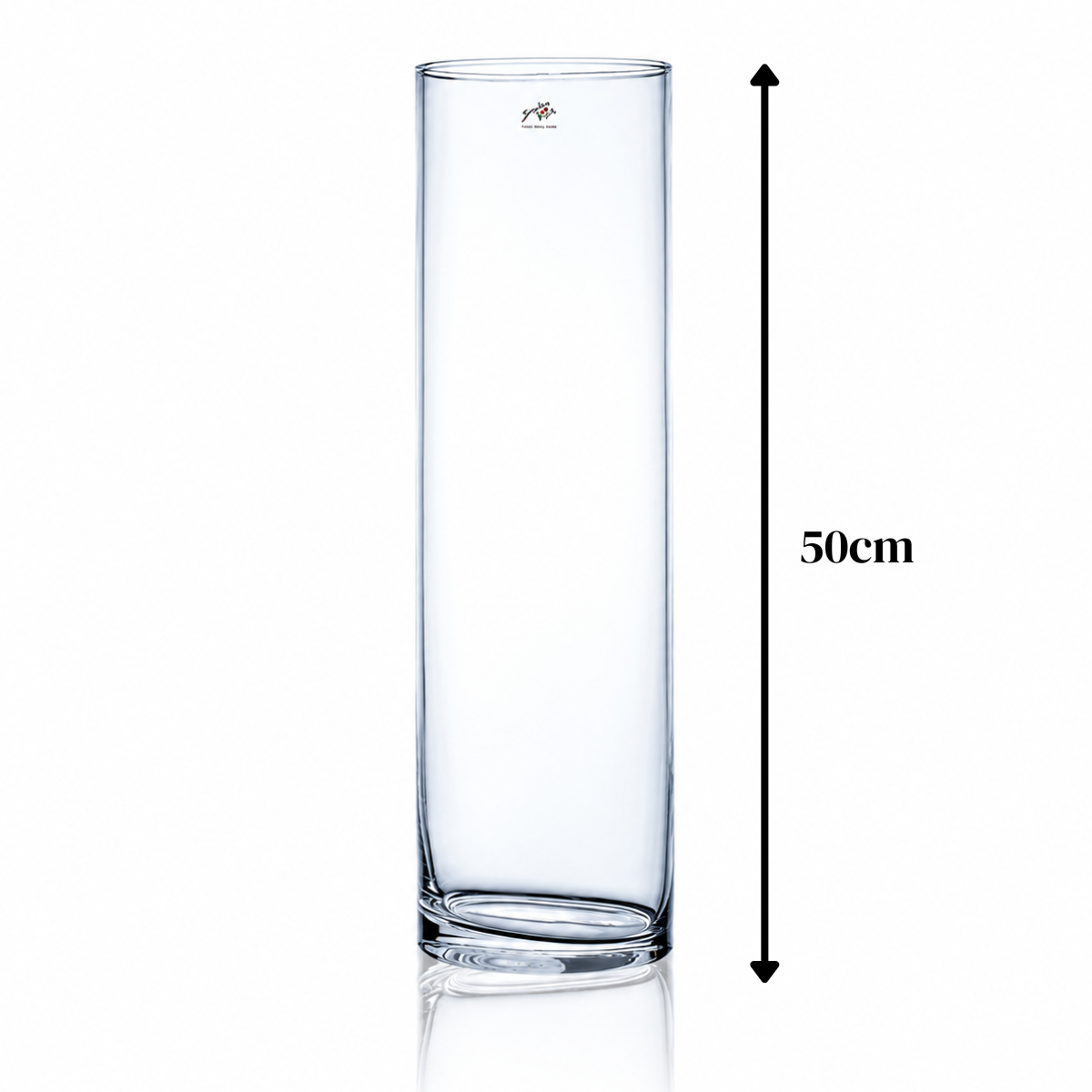 Bodenvase CYLI 50cm - Glas, zylindrisch, Ø15cm, Sandra Rich