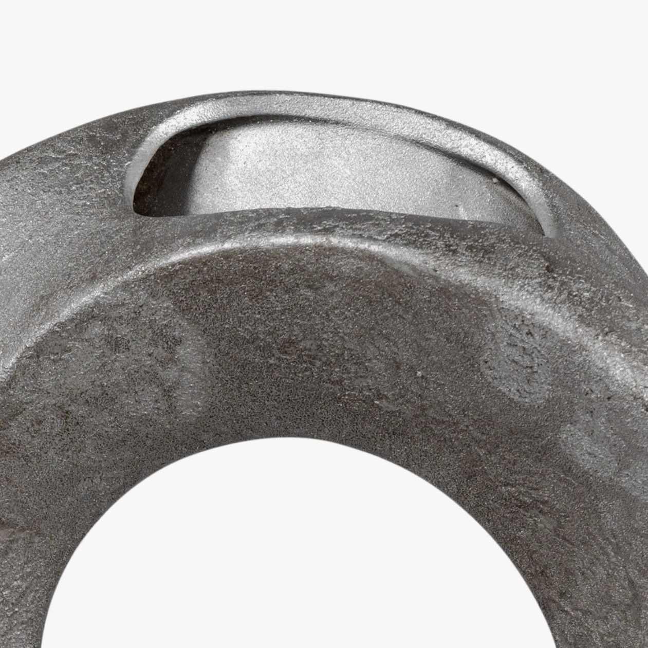 Deko Vase ANTIK Kringel Höhe 27cm matt silber aus Keramik, von Formano
