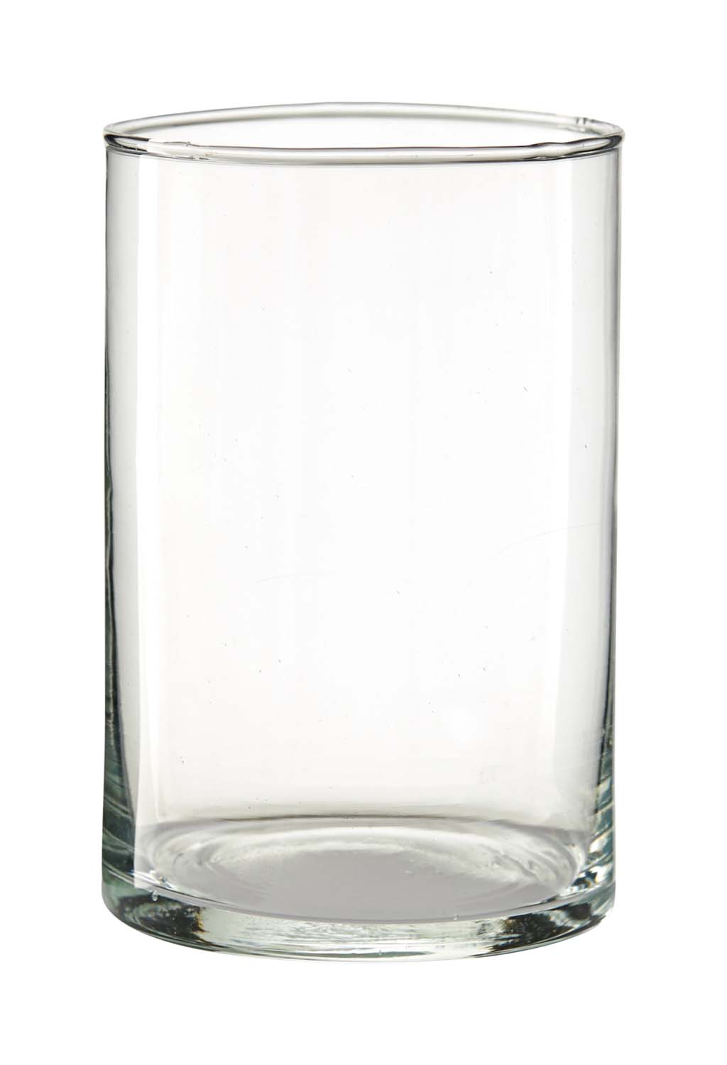 Teelichthalter Dekoglas Vase ZYLINDER Höhe 15cm,Durchmesser 10cm Glas klar von RUDOLPH KERAMIK