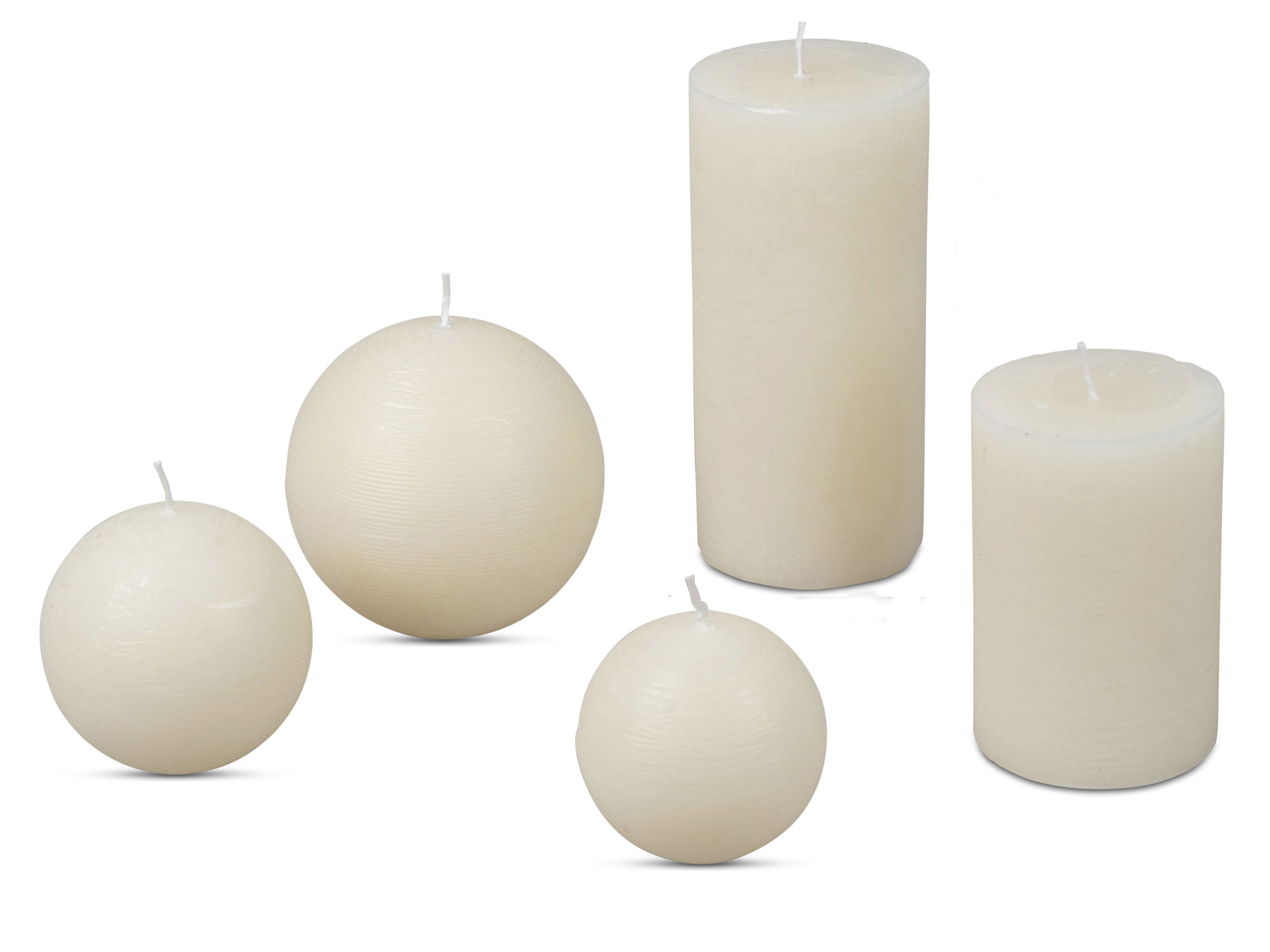 Stumpenkerze ANTIK CREAM Höhe 15cm Durchmesser 7cm antik cremeweiß aus Wachs, von Formano