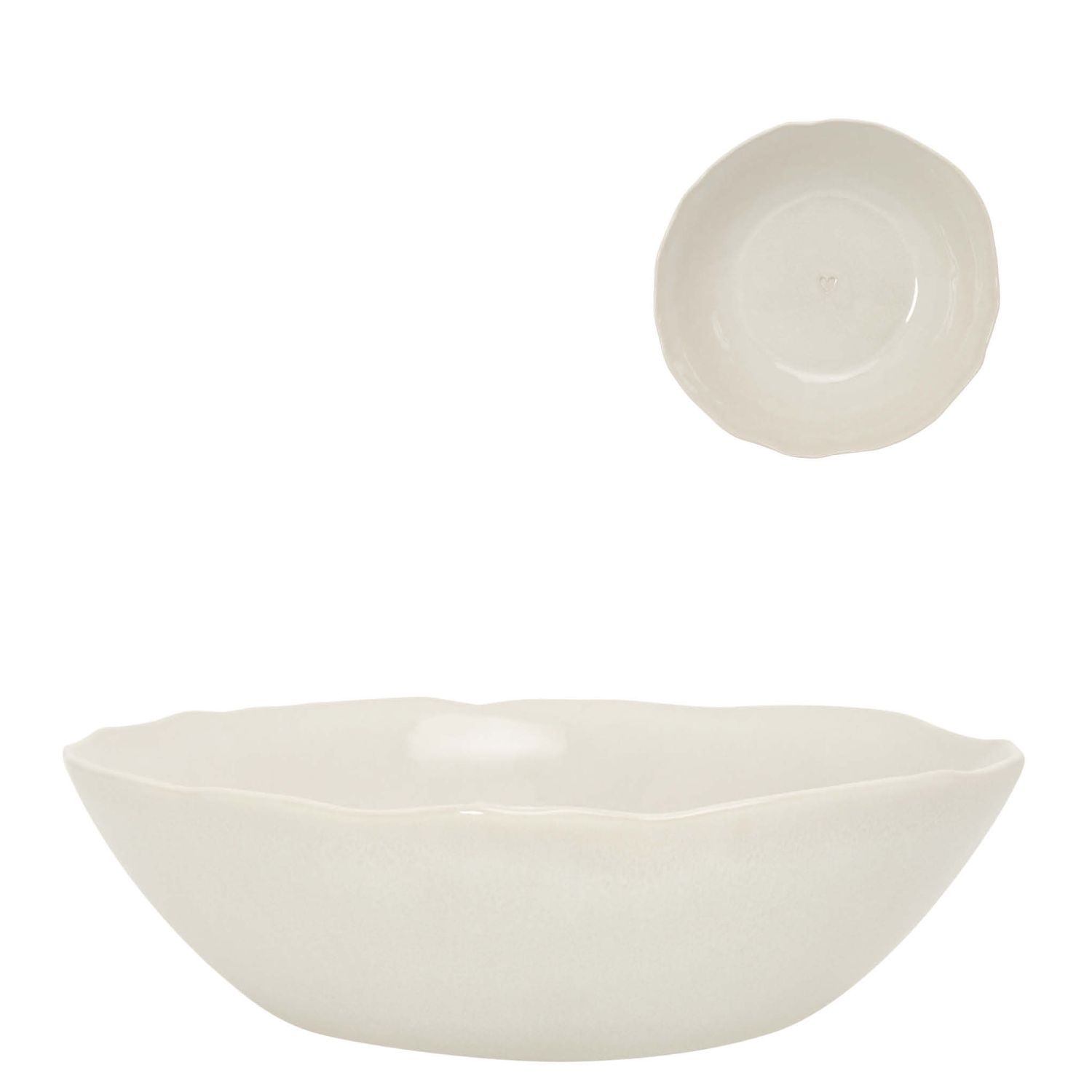 6er Set Pastaschalen Suppenteller JUNE Clay creme D. 20cm Bastion Collections