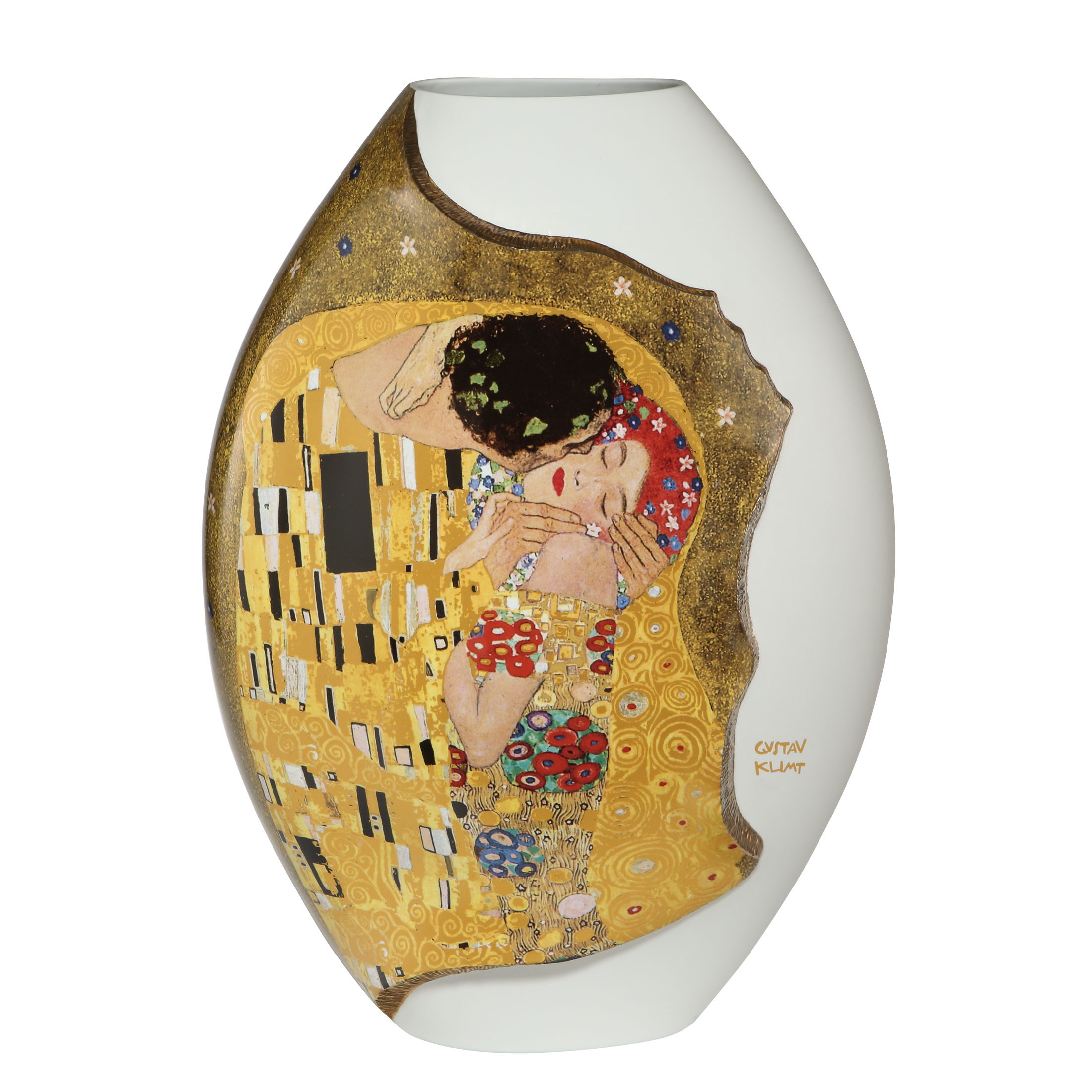 Gustav Klimt Vase DER KUSS von GOEBEL Porzellan
