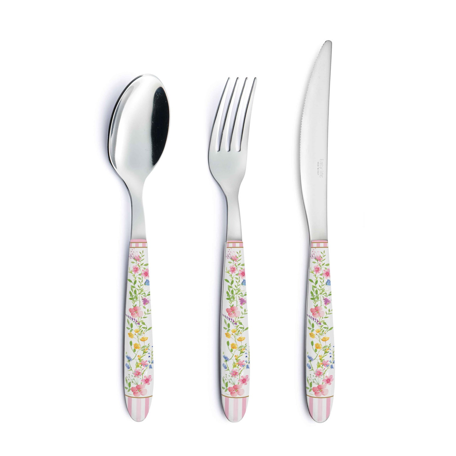 18 tlg. Besteckset HAPPY EASTER Ostern Stahl + Kunststoff Easy Life