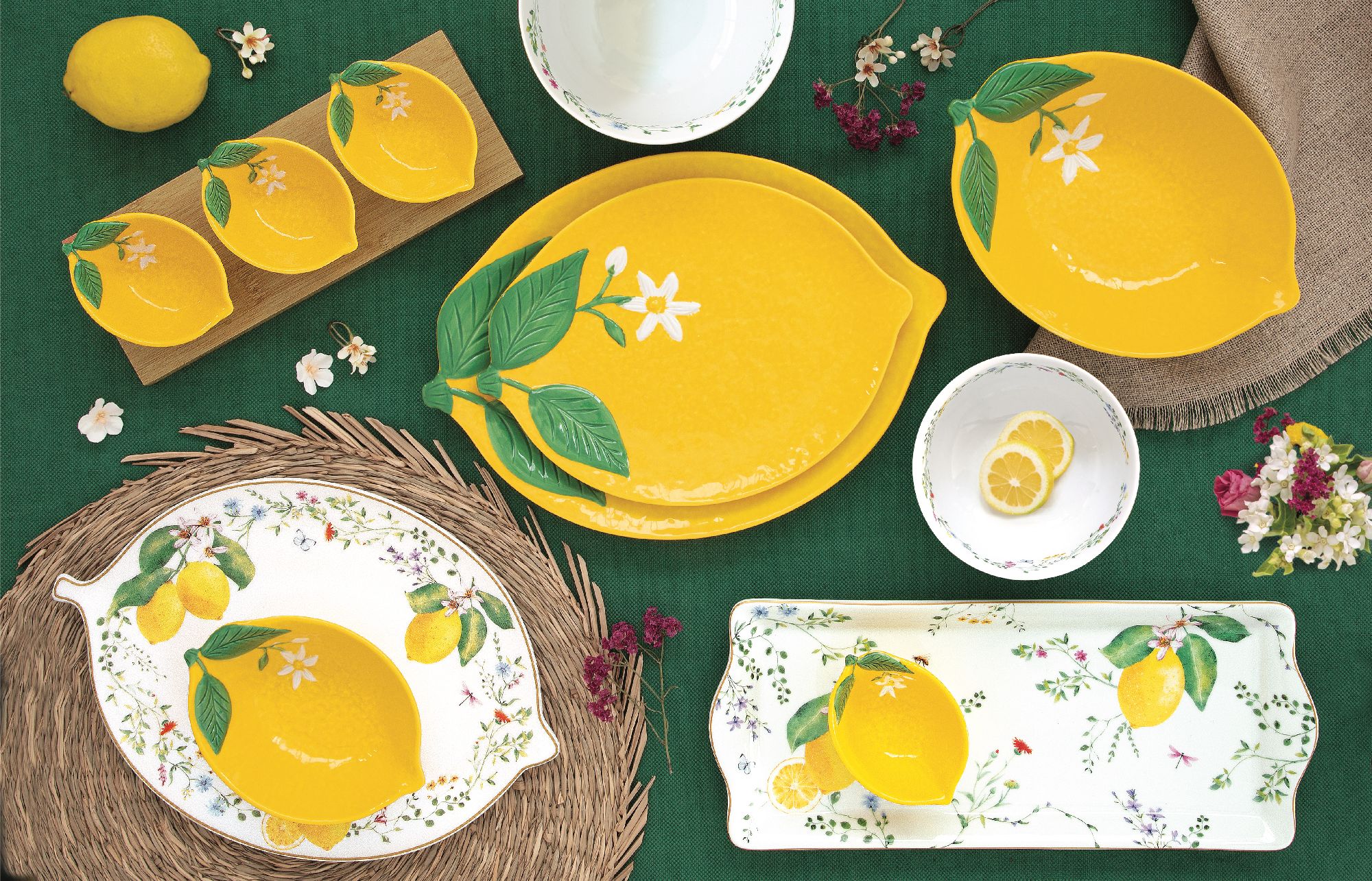 Kaffeelöffel FLEURS ET CITRONS Zitronen Stahl + Kunststoff von EASY LIFE