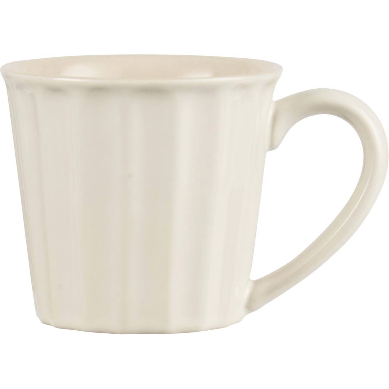 Tasse, Becher MYNTE Butter Cream cremeweiß für 250ml Steingut Ib von LAURSEN