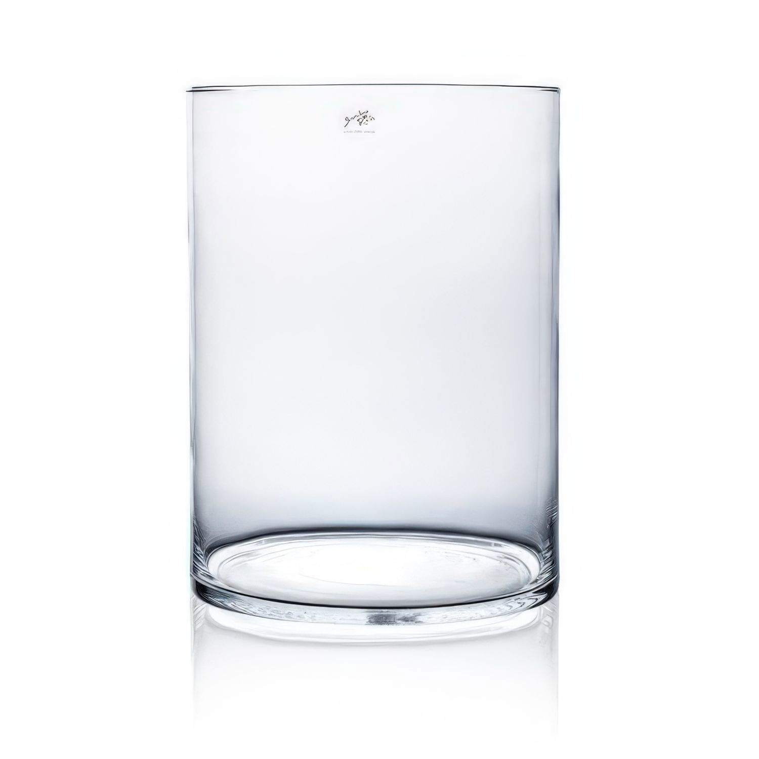Glasvase, Dekoglas, Tischvase CYLI zylindrisch rund Höhe 40cm,Durchmesser 30cm  von SANDRA RICH