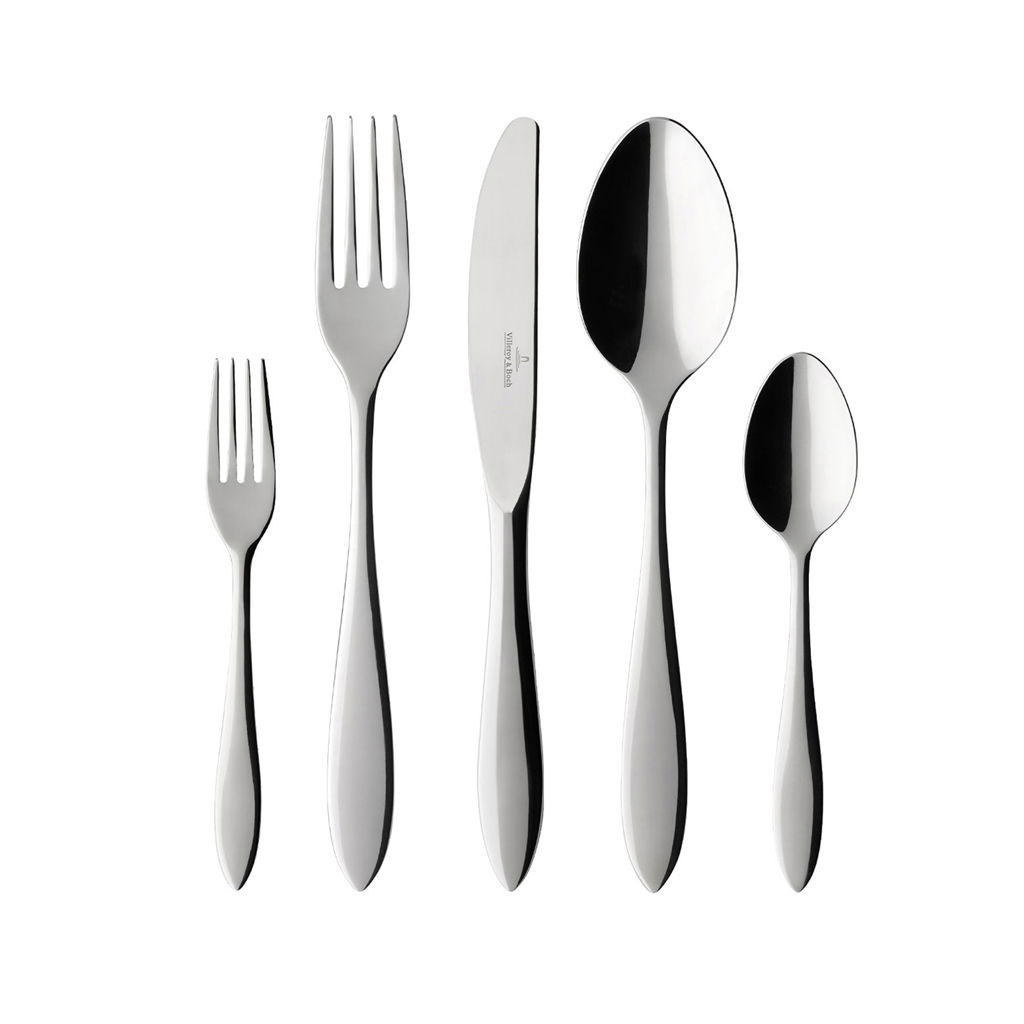  von VILLEROY & BOCH ARTHUR Tafelbesteck 30tlg. Besteckset Edelstahl silber glänzend