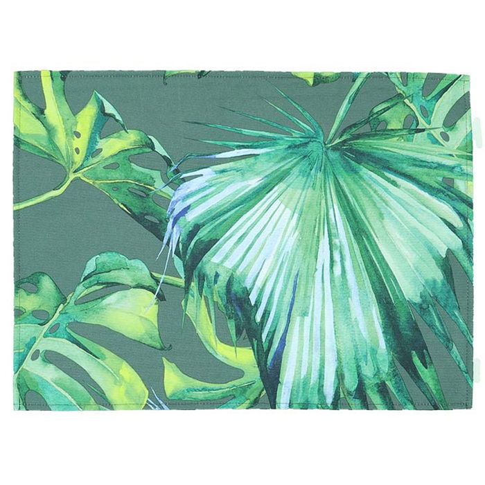 Platzdecke Unique Outdoor Jungle Pflanzen grün 33x45cm Lemetex