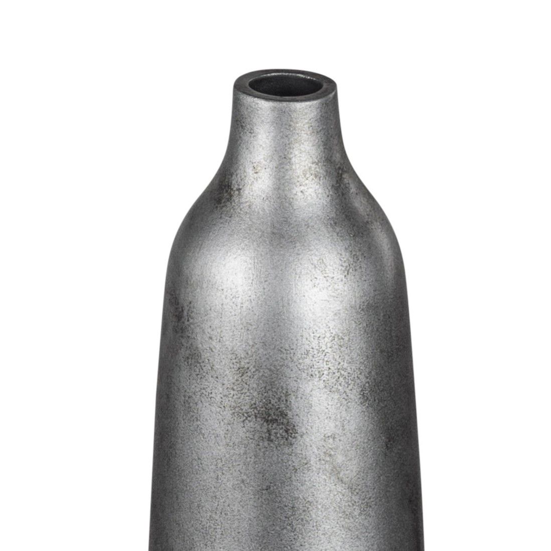 Bodenvase ANTIK SILBER Höhe 60cm matt silber Keramik von FORMANO
