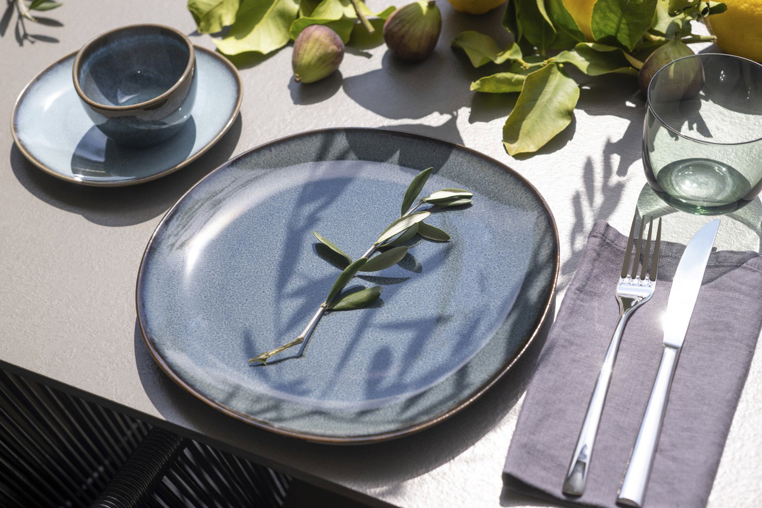 like. by Villeroy & Boch Lave Gris 6er Set Speiseteller 27 cm grau Steingut