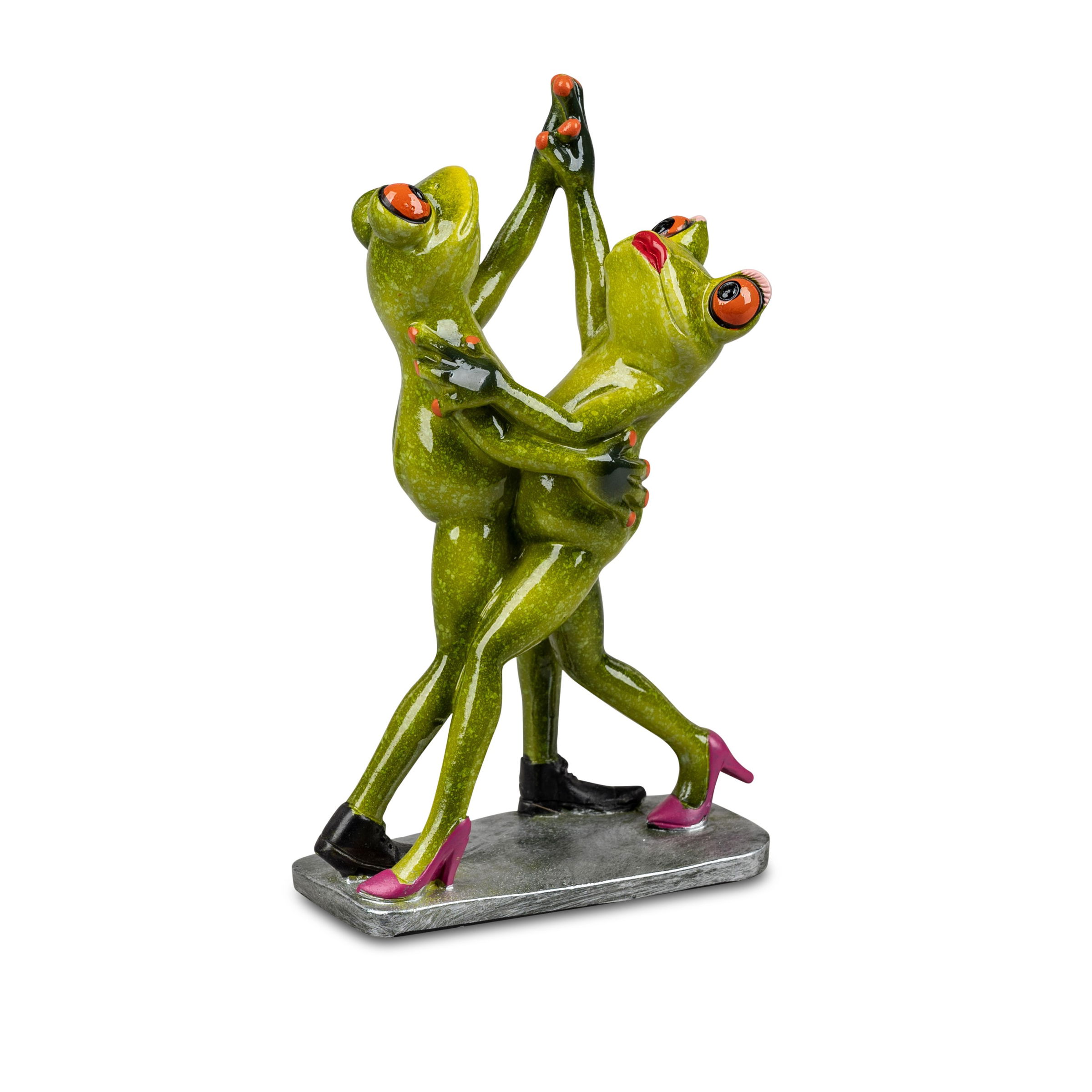 Dekofigur Froschpaar Tango tanzend Höhe 18cm grün von FORMANO Froschhausen