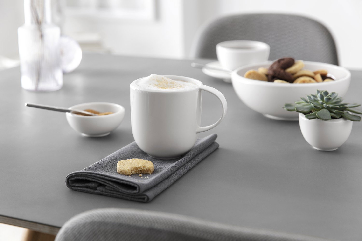 Villeroy & Boch NewMoon 6er Set Kaffeetasse 390 ml weiß Porzellan