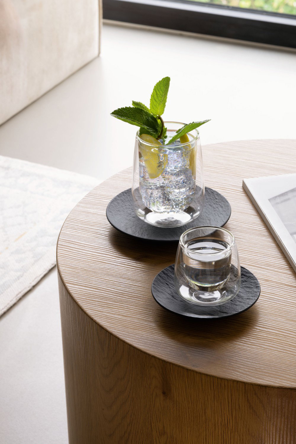 Villeroy & Boch Manufacture Rock 6er Set Kaffeeuntertasse 16 cm schwarz Porzellan