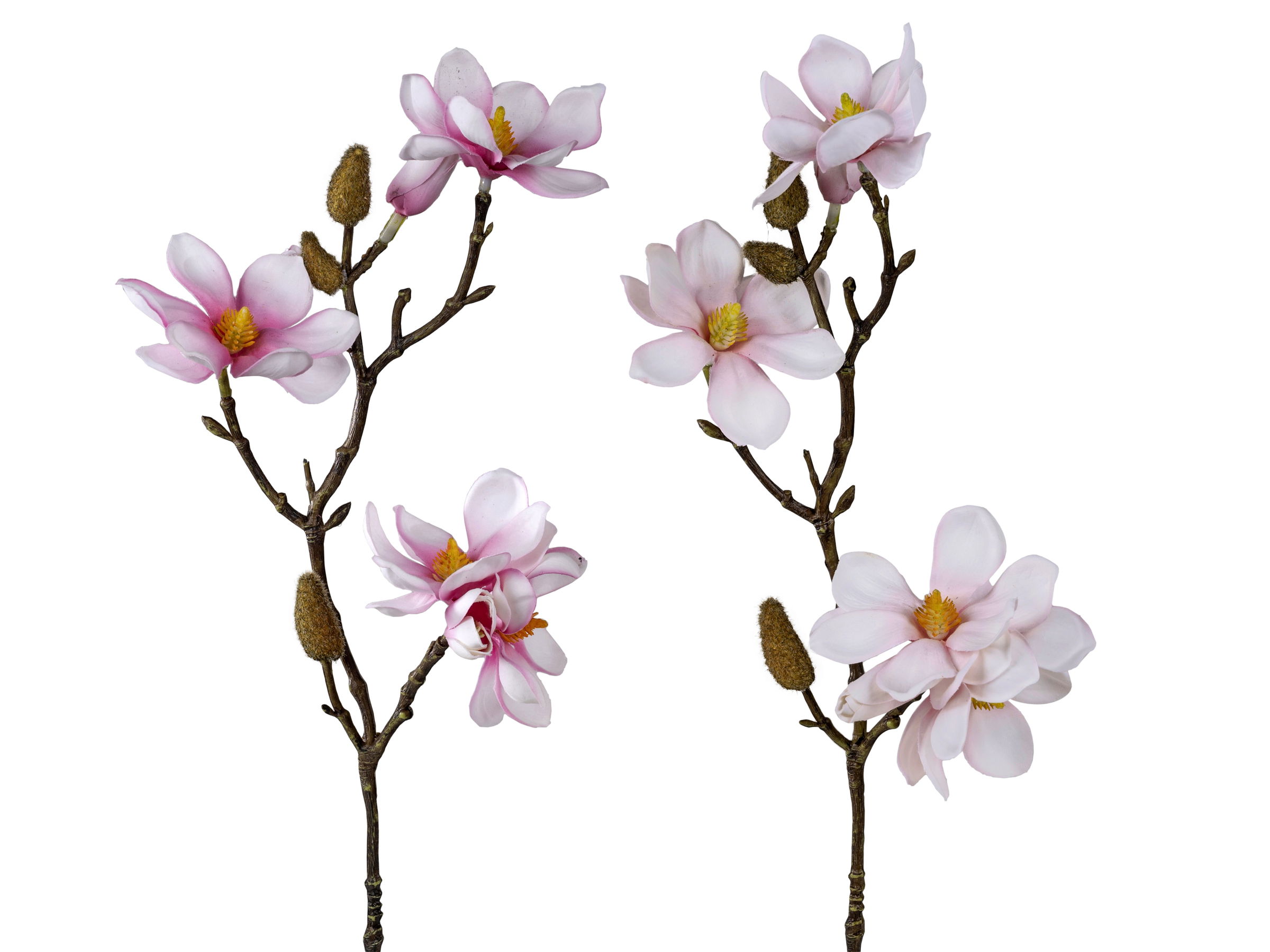 künstlicher Magnolienzweig weiß pink Höhe 38cm von FORMANO Kunstblumen