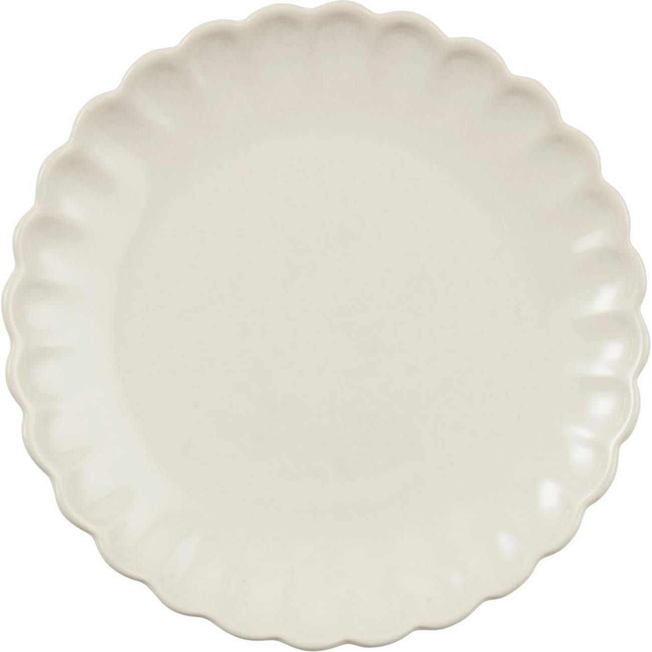 Kuchenteller, Dessertteller MYNTE Butter Cream cremeweiß,Durchmesser 19,5cm Ib von LAURSEN
