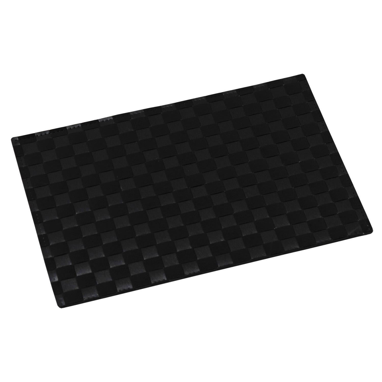 Platzset, Tischset GEFLOCHTEN schwarz 43x30cm Kunststoff von KESPER