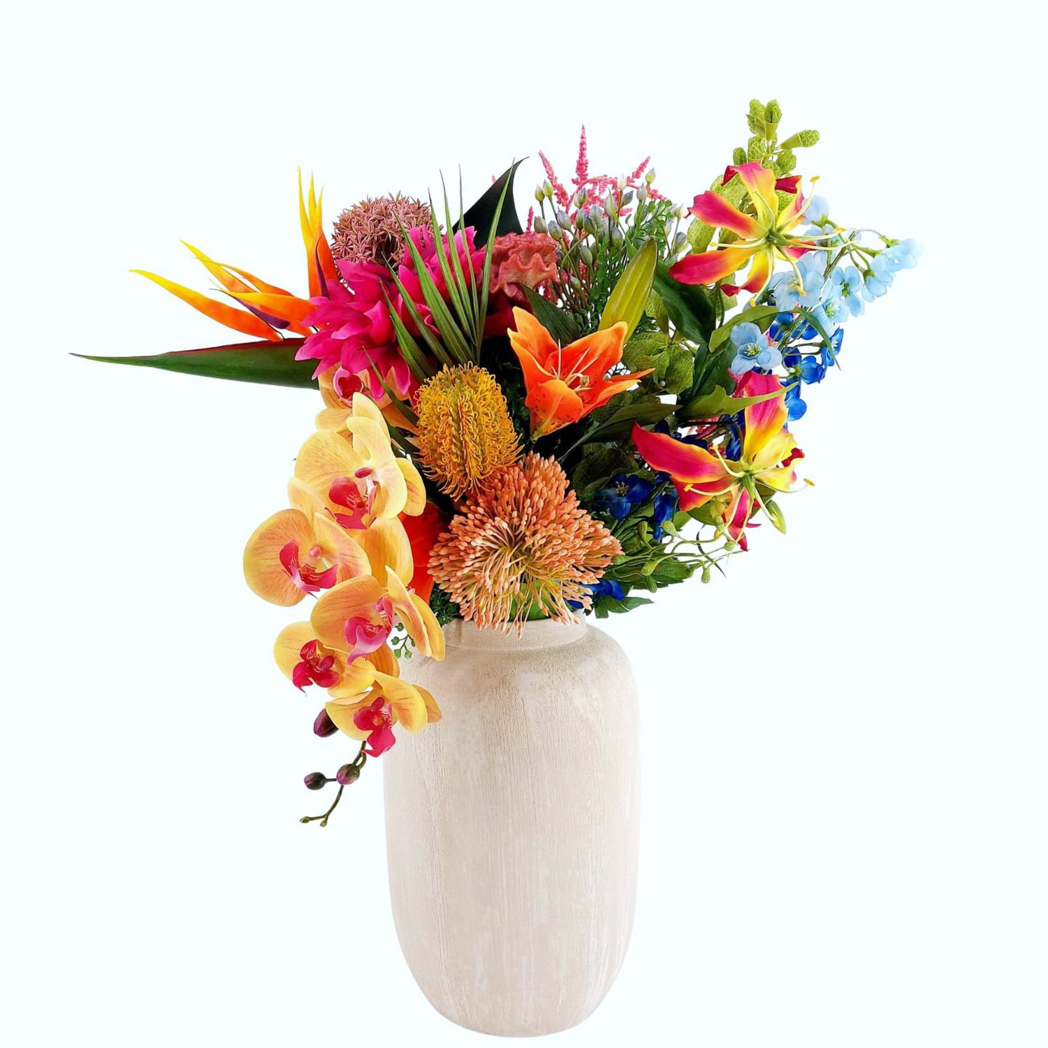 künstlicher Blumenstrauß Bouquet EXOTIC MIX bunt EMERALD