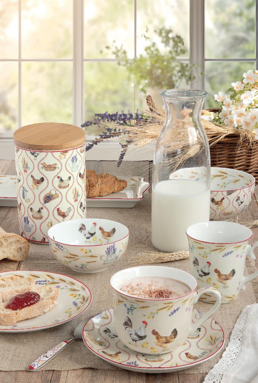 24 tlg. Besteckset COUNTRY LIFE Bauernhof Stahl + Kunststoff von EASY LIFE