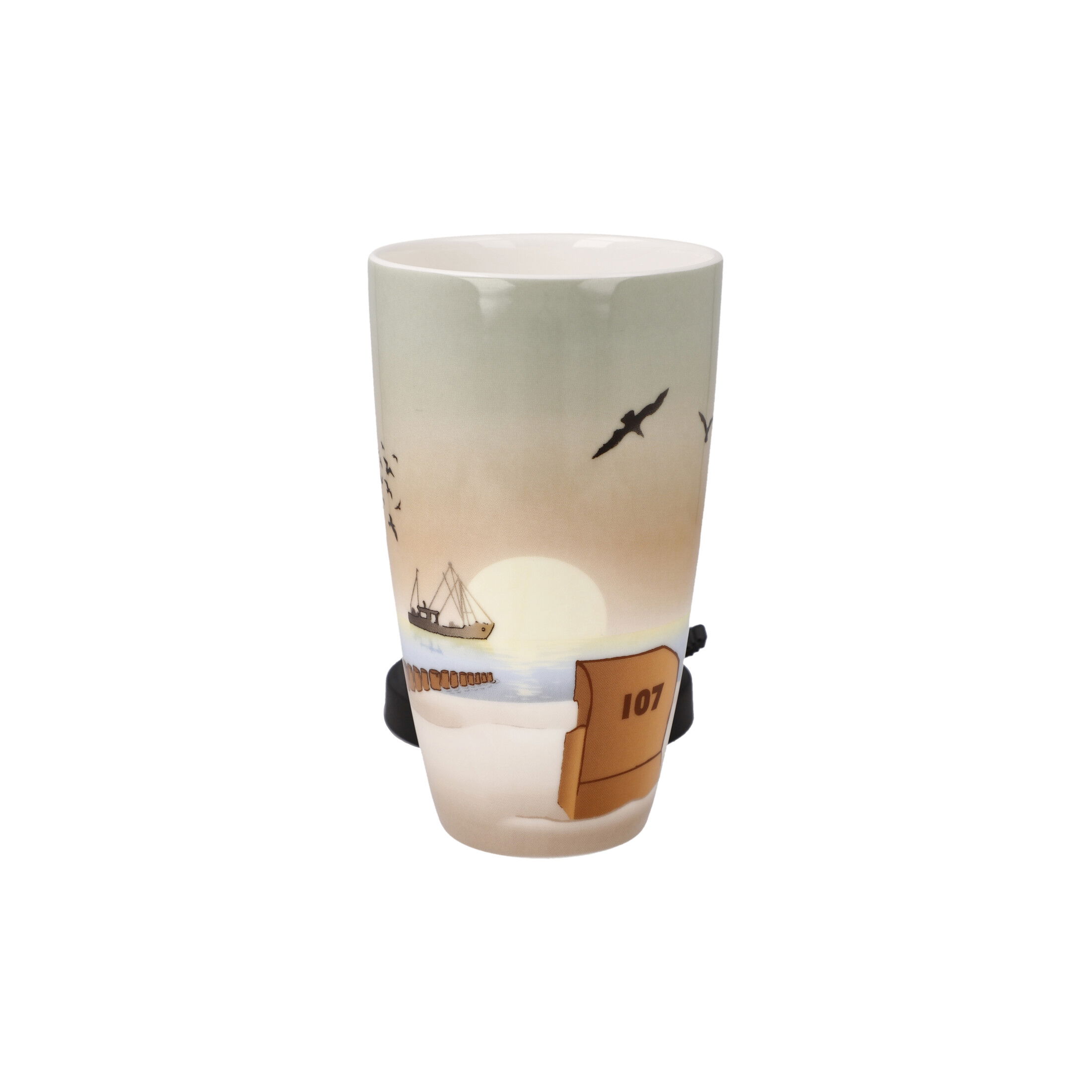Goebel Scandic Home Becher to go mit Deckel SUNSET MOOD für 500ml Porzellan