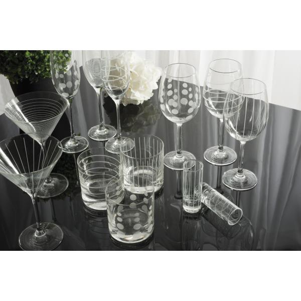 Rotweinglas CHEERS CRYSTAL MIKASA mit Streifen für 650ml Creative Tops