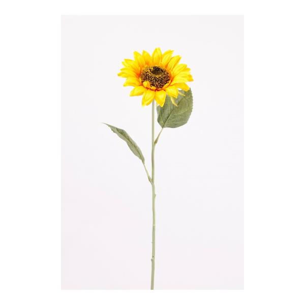 künstliche Sonnenblume gelb Höhe 62cm mit XXL Blüte,Durchmesser 14cm von EMERALD Kunstblumen