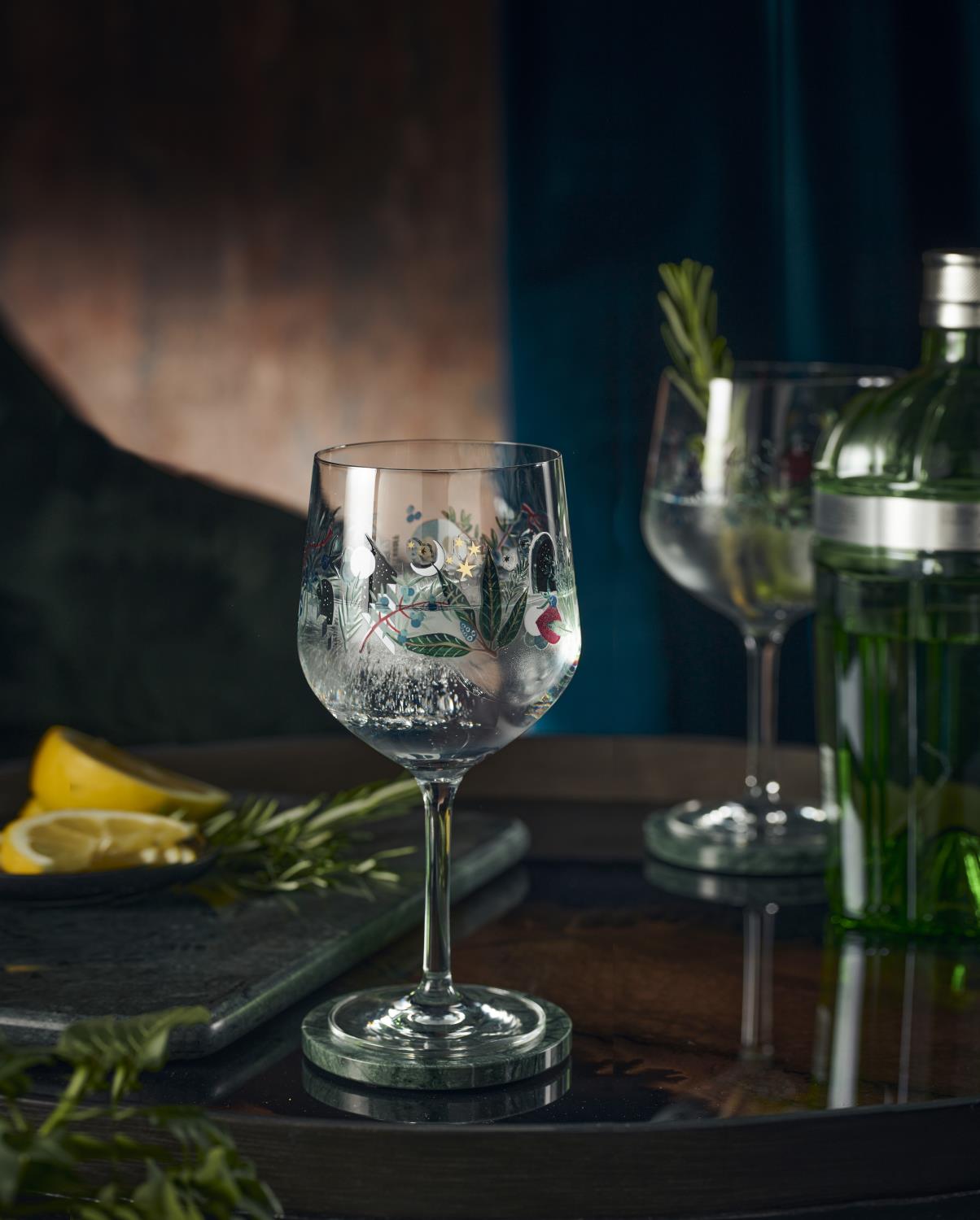 3882001 Lot De 2 Verres À Gin 700 Ml Série Botanic Glamour – 2 Verres