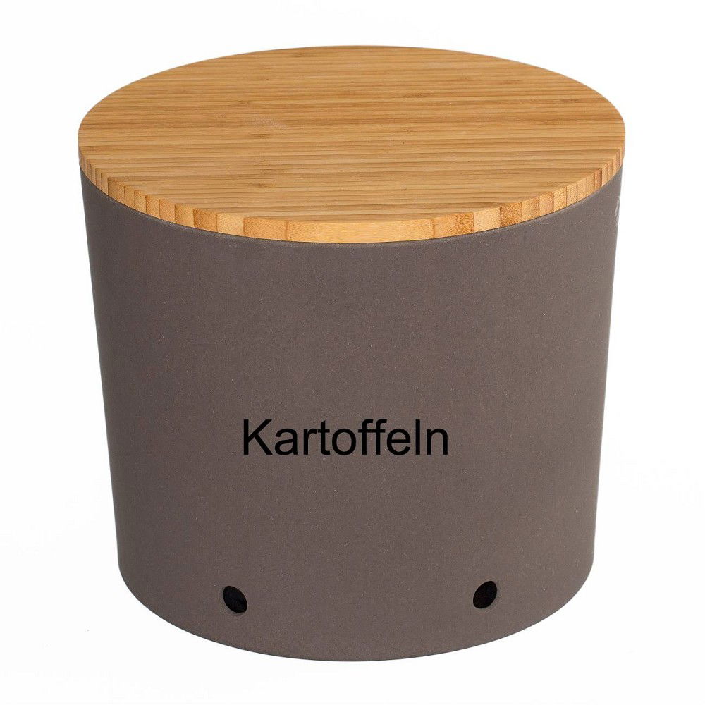 Kartoffeltopf schiefer grau schwarz H 20cm D 23cm Magu NATUR DESIGN