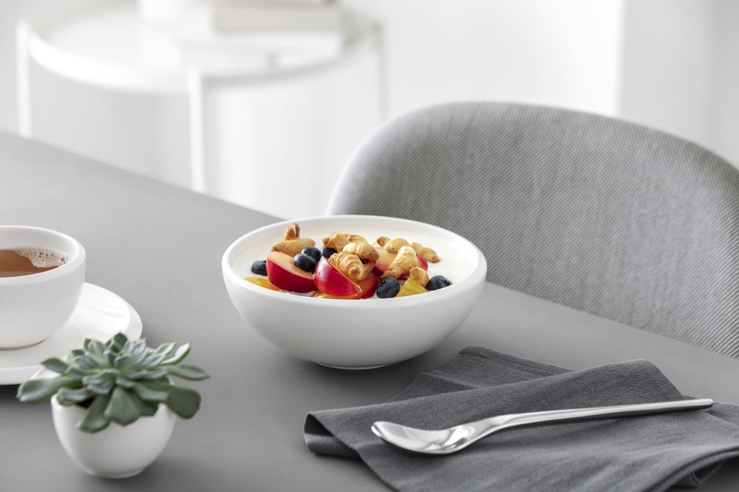 Villeroy & Boch NewMoon 6er Set Müslischale 750 ml weiß Porzellan