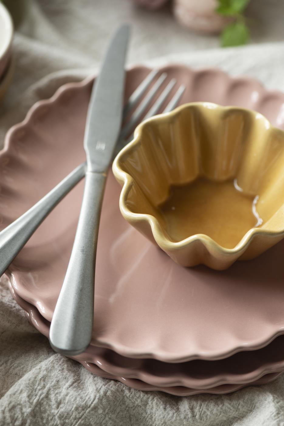 Kuchenteller, Dessertteller Mynte Coral Almond rosa,Durchmesser 19,5cm Ib von LAURSEN