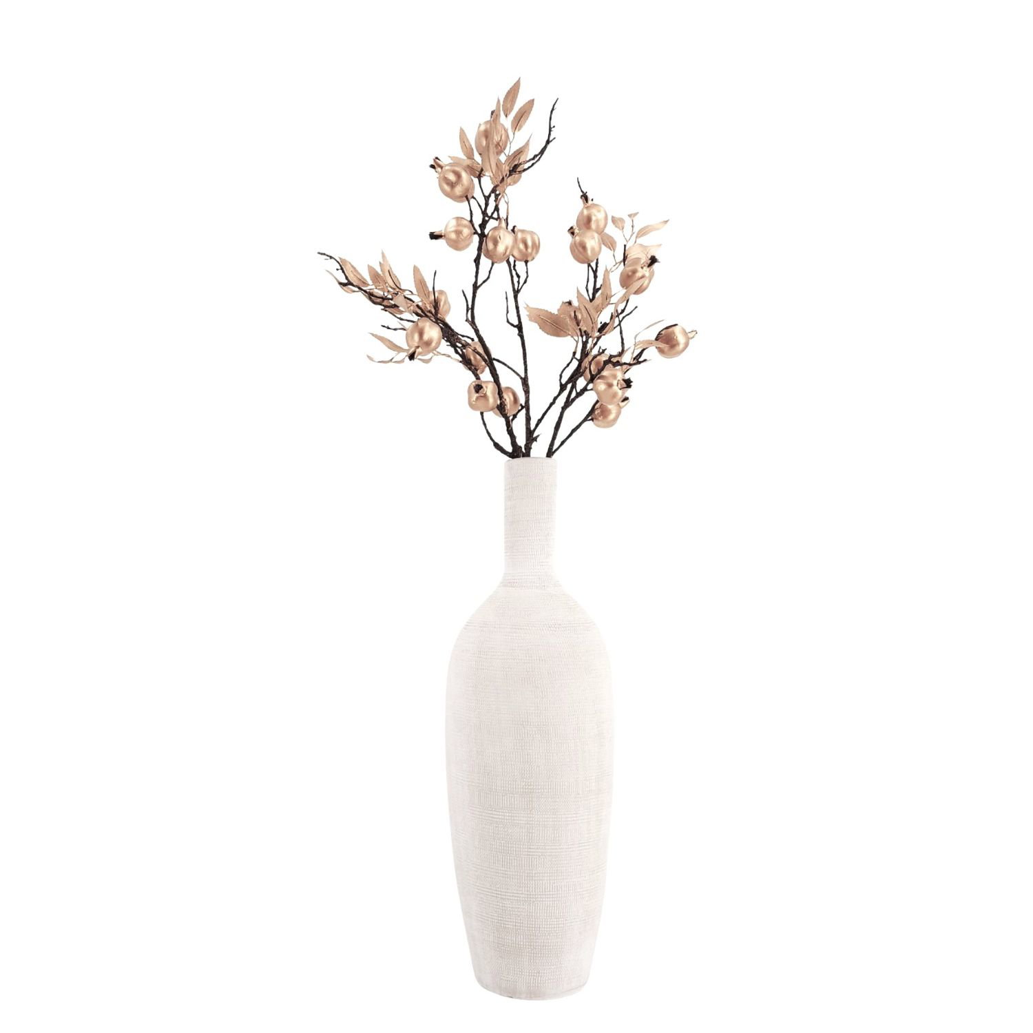 Bodenvase TOKIO 60cm - Flaschenform, creme grau, Keramik, Ø20cm CreaFlor Home | 60cm