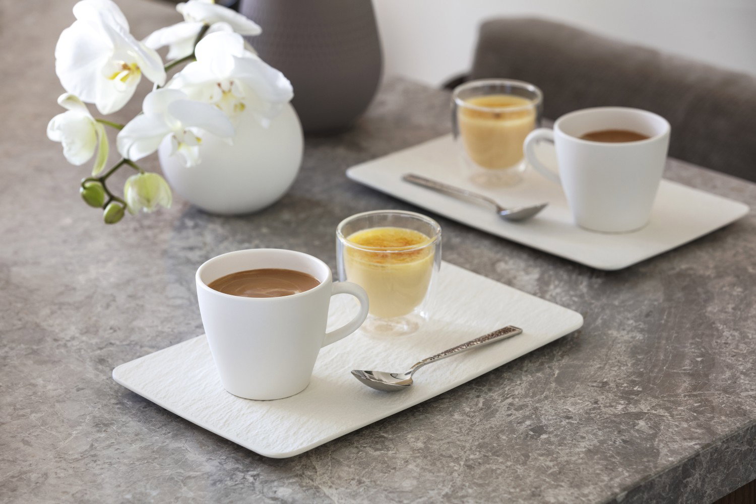 Villeroy & Boch Manufacture Rock Blanc 6er Set Kaffeetasse 220 ml weiß Porzellan