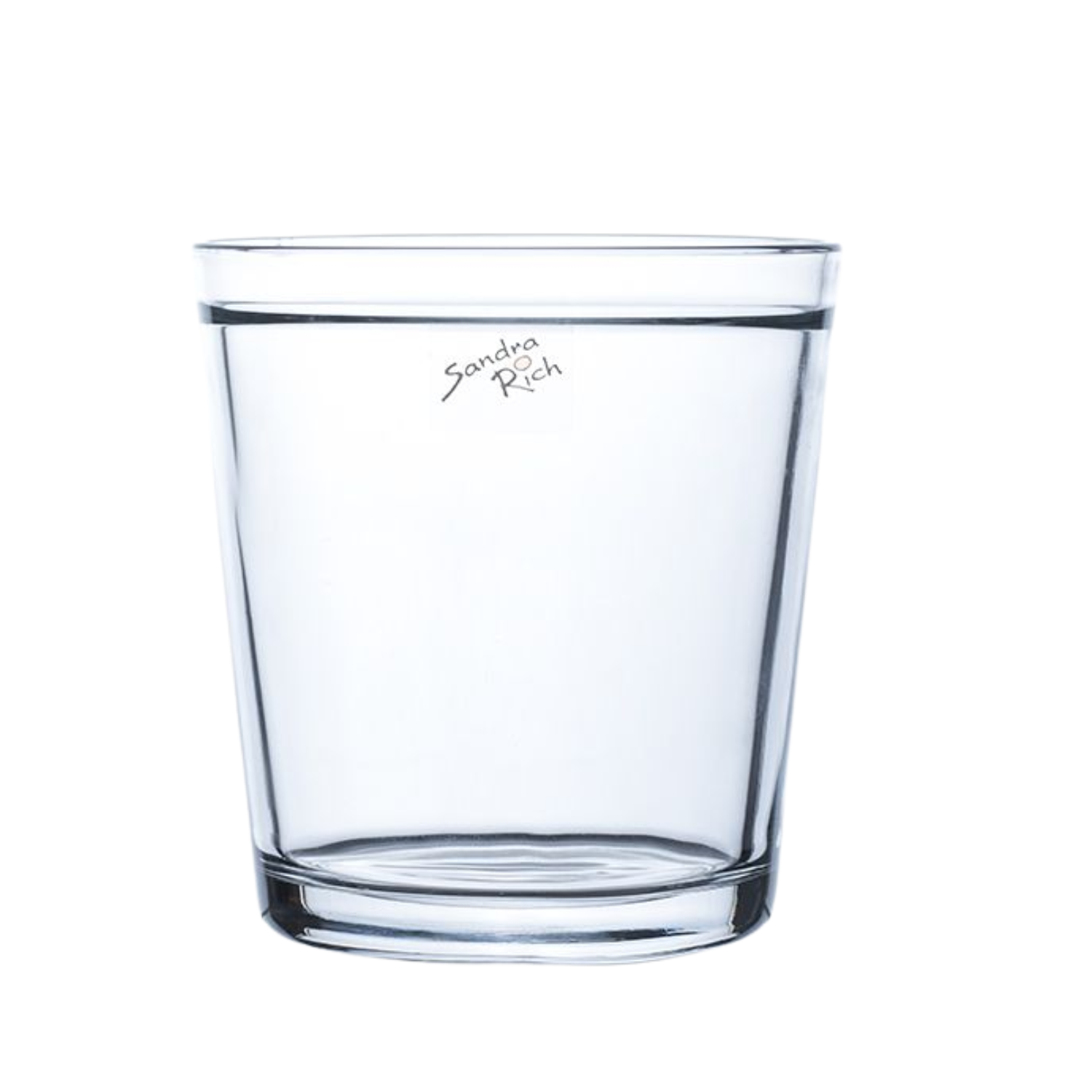 Glas Orchideentopf, Blumentopf ORCHID H. 13,5cm D. 12,5cm rund klar Sandra Rich