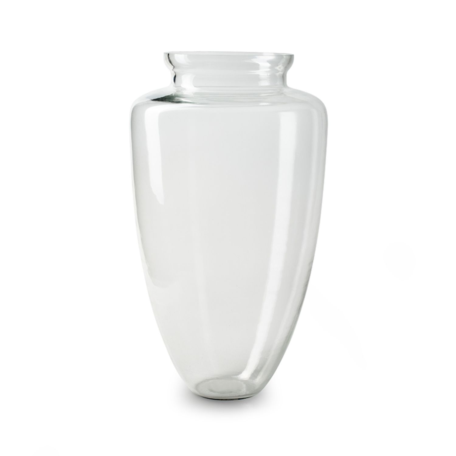 Bodenvase Frits konisch geformt aus transparentem Glas