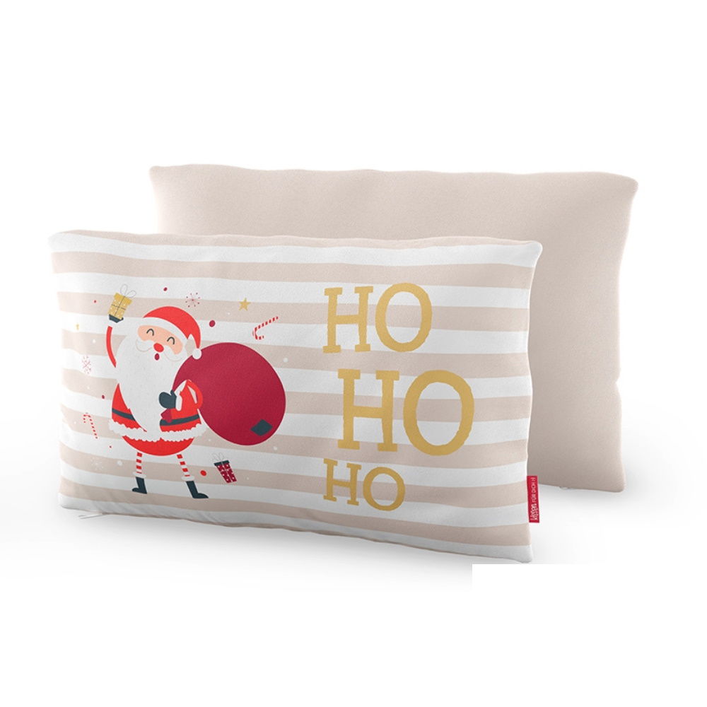 weihnachtliches Kissen Love Xmas HoHoHO mit Santa 25x40cm Geschenk für Dich