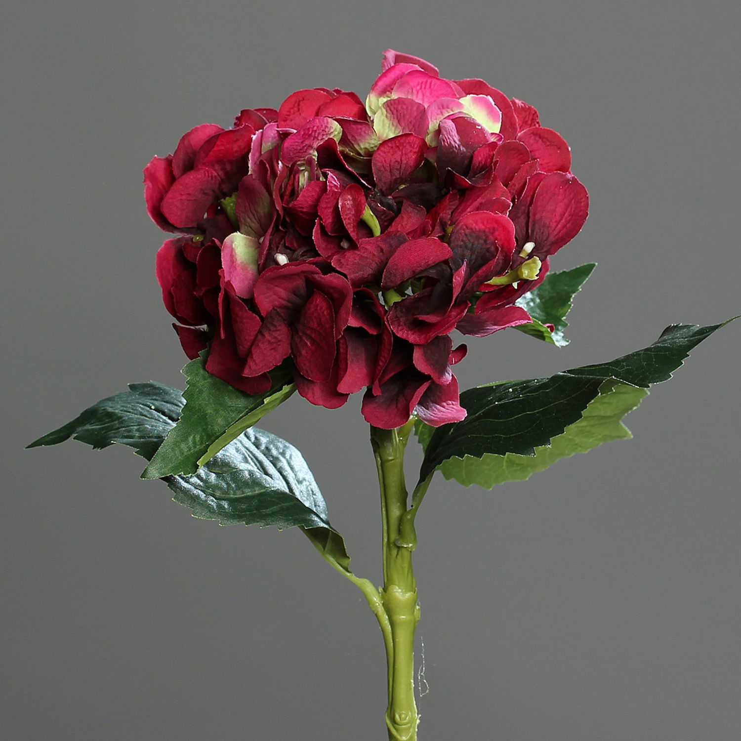 künstliche Hortensie fuchsia rot Höhe 47cm von DPI Kunstblumen